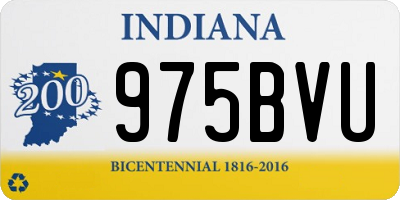 IN license plate 975BVU