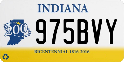 IN license plate 975BVY