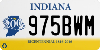 IN license plate 975BWM