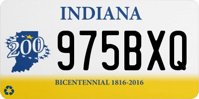 IN license plate 975BXQ