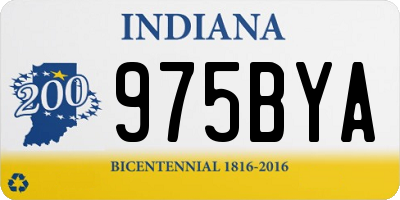 IN license plate 975BYA