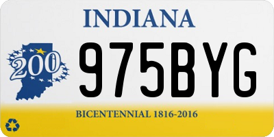 IN license plate 975BYG