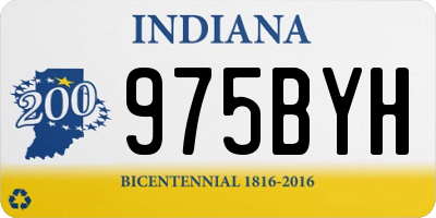 IN license plate 975BYH