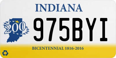 IN license plate 975BYI