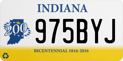 IN license plate 975BYJ