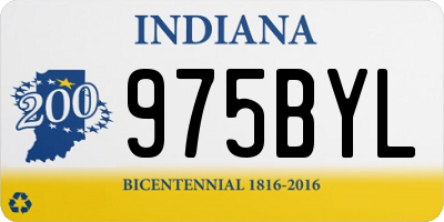 IN license plate 975BYL