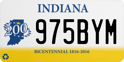 IN license plate 975BYM