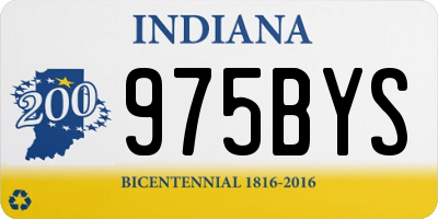 IN license plate 975BYS