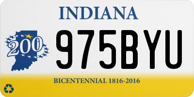 IN license plate 975BYU