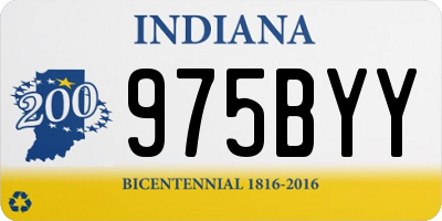 IN license plate 975BYY