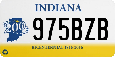 IN license plate 975BZB