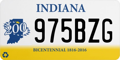 IN license plate 975BZG
