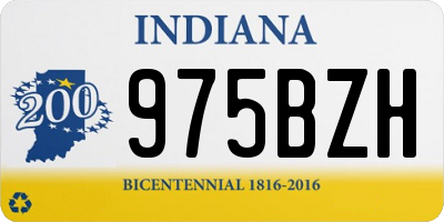 IN license plate 975BZH