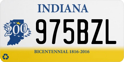 IN license plate 975BZL