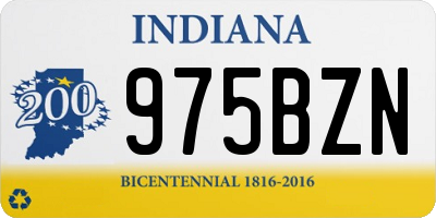 IN license plate 975BZN