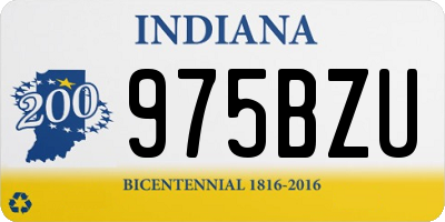 IN license plate 975BZU
