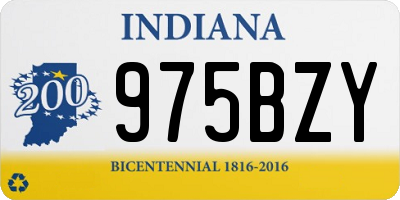 IN license plate 975BZY