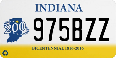 IN license plate 975BZZ