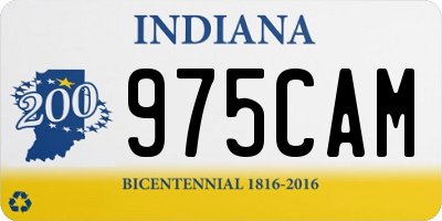 IN license plate 975CAM
