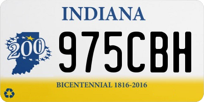 IN license plate 975CBH