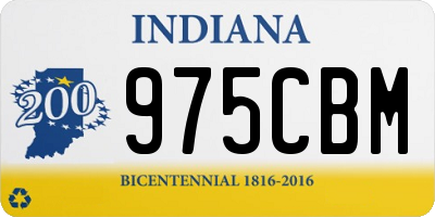 IN license plate 975CBM