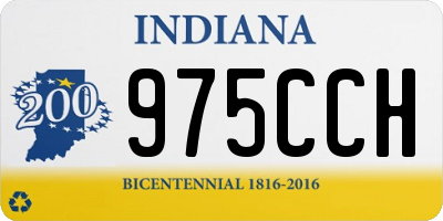 IN license plate 975CCH