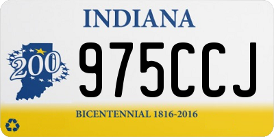 IN license plate 975CCJ