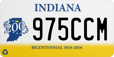 IN license plate 975CCM