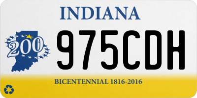 IN license plate 975CDH