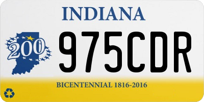IN license plate 975CDR
