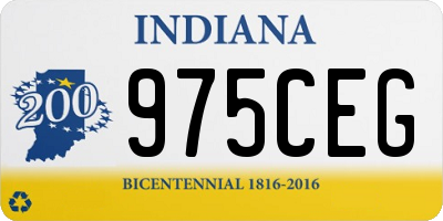 IN license plate 975CEG