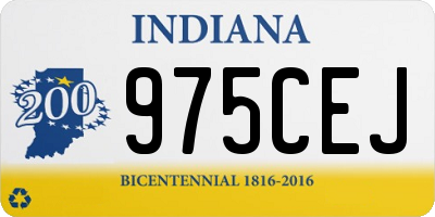 IN license plate 975CEJ