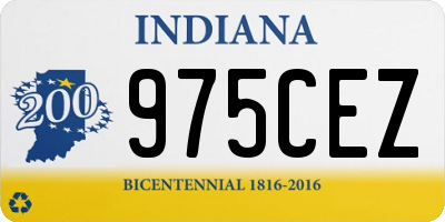 IN license plate 975CEZ