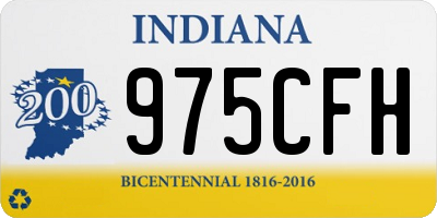 IN license plate 975CFH