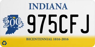 IN license plate 975CFJ
