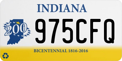 IN license plate 975CFQ