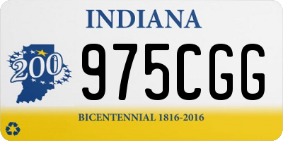 IN license plate 975CGG