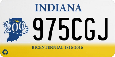 IN license plate 975CGJ