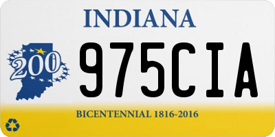 IN license plate 975CIA