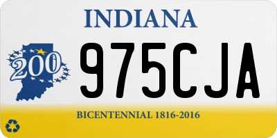 IN license plate 975CJA