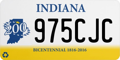 IN license plate 975CJC