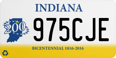 IN license plate 975CJE