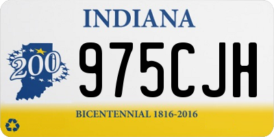 IN license plate 975CJH