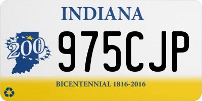 IN license plate 975CJP