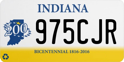 IN license plate 975CJR