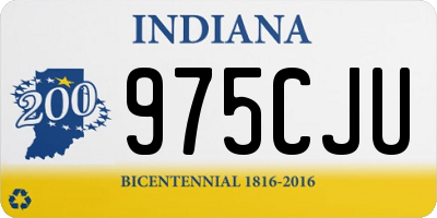 IN license plate 975CJU