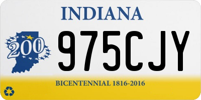 IN license plate 975CJY