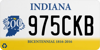 IN license plate 975CKB