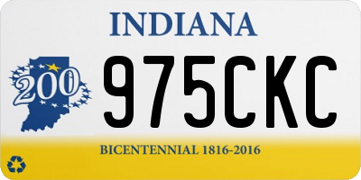 IN license plate 975CKC