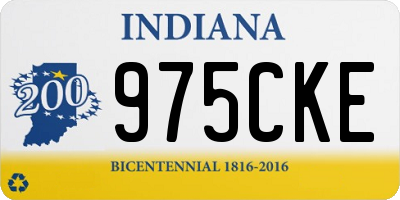 IN license plate 975CKE